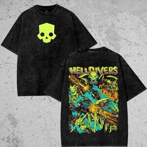 Video Game Vintage Heavy Cotton Oversized Print T-Shirt